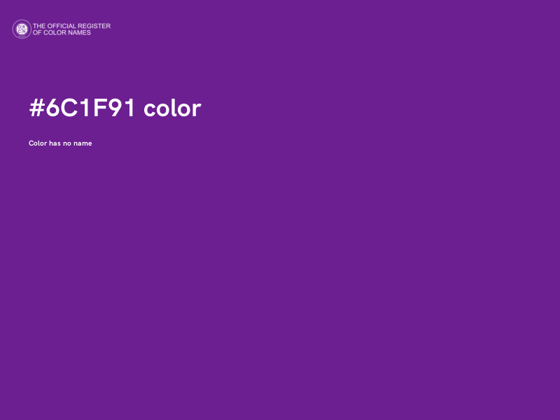 #6C1F91 color image