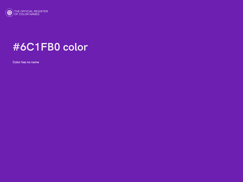 #6C1FB0 color image