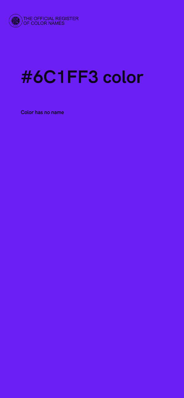 #6C1FF3 color image