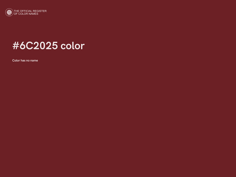 #6C2025 color image