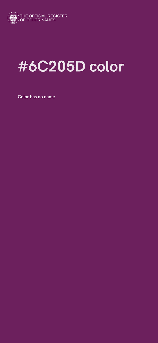 #6C205D color image