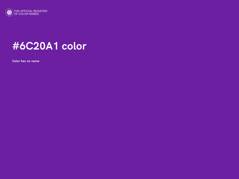 #6C20A1 color image