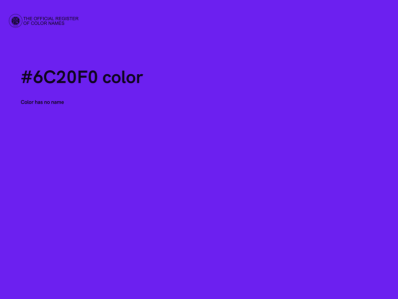 #6C20F0 color image