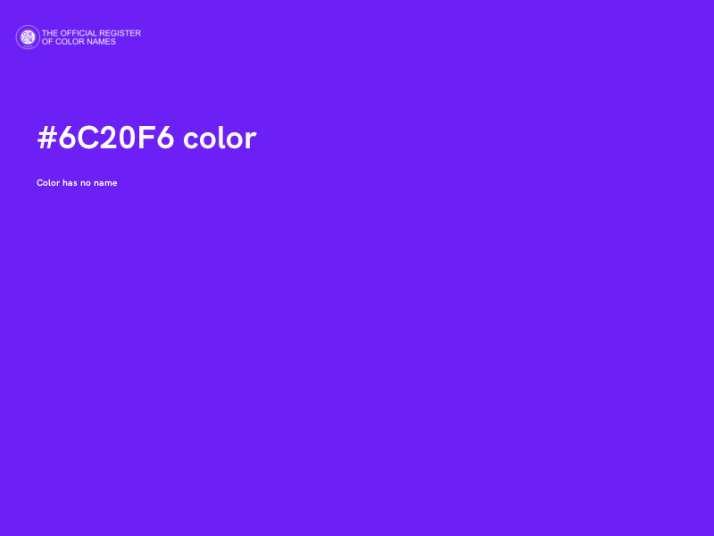 #6C20F6 color image