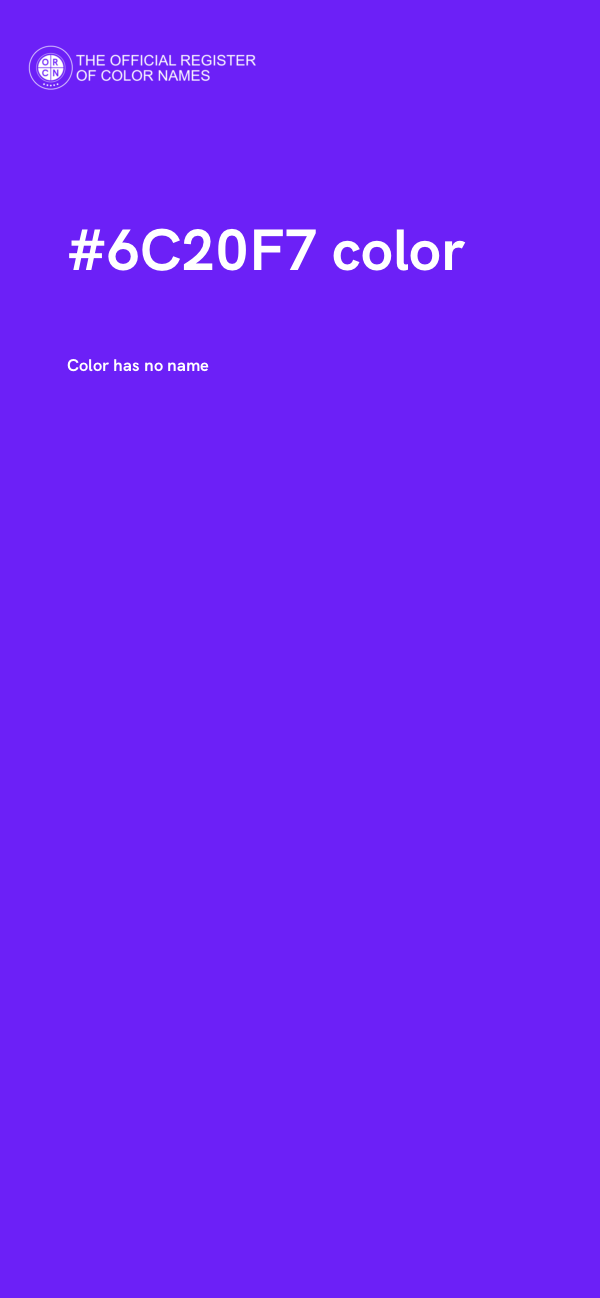 #6C20F7 color image