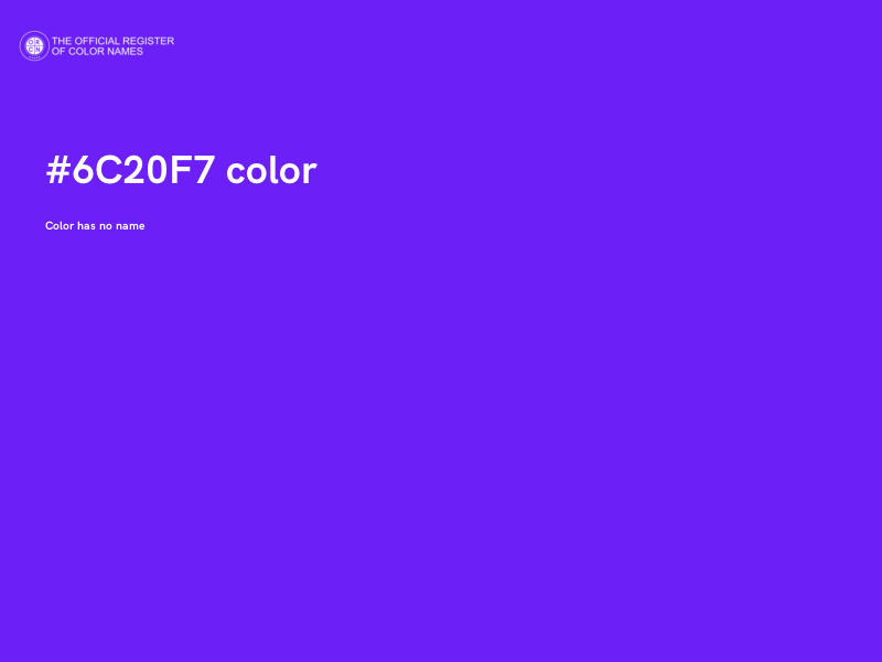 #6C20F7 color image