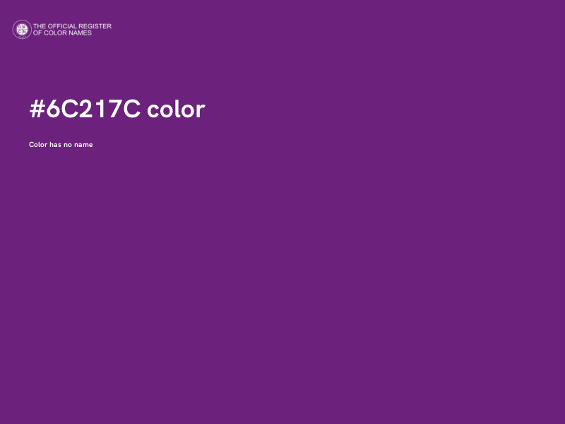 #6C217C color image