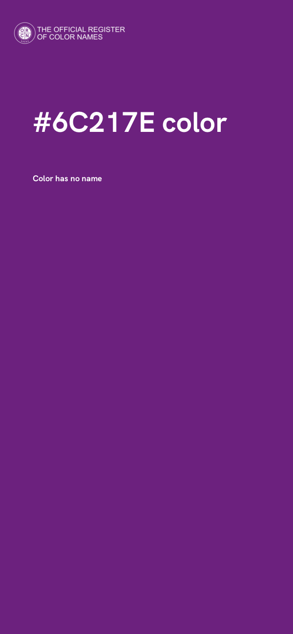 #6C217E color image