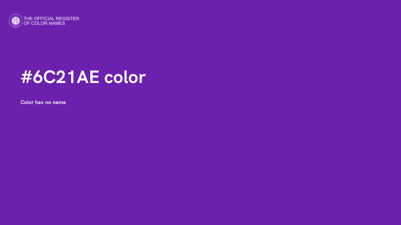 #6C21AE color image