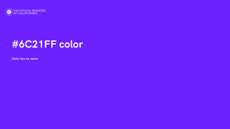 #6C21FF color image