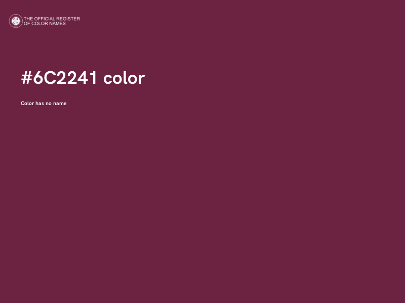 #6C2241 color image