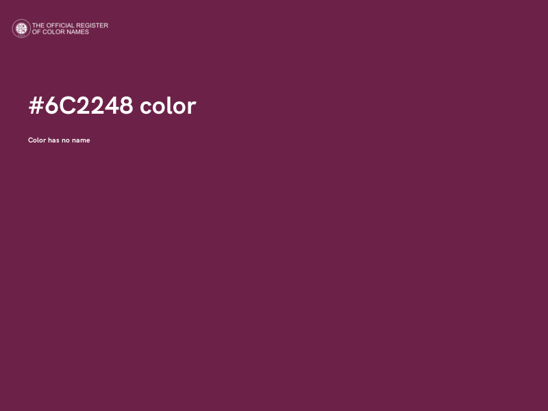 #6C2248 color image