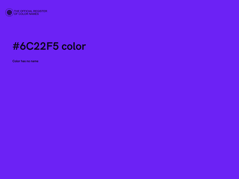 #6C22F5 color image