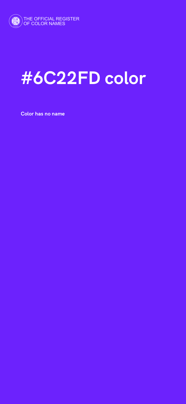 #6C22FD color image