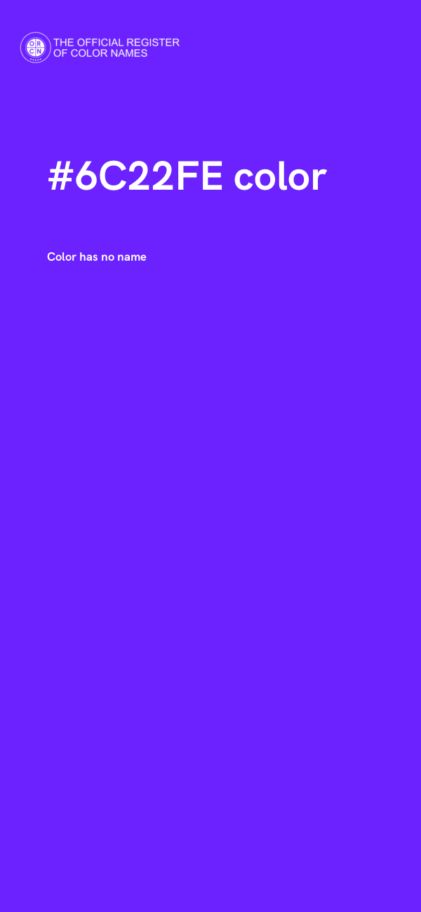 #6C22FE color image