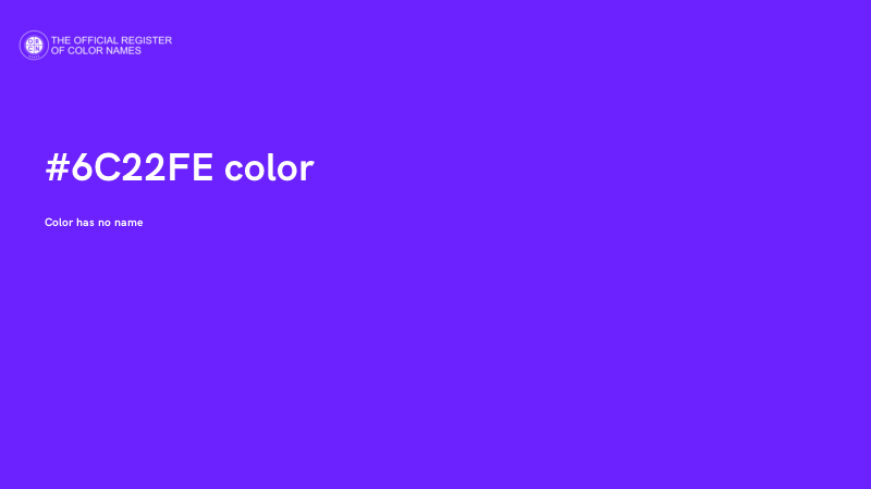 #6C22FE color image
