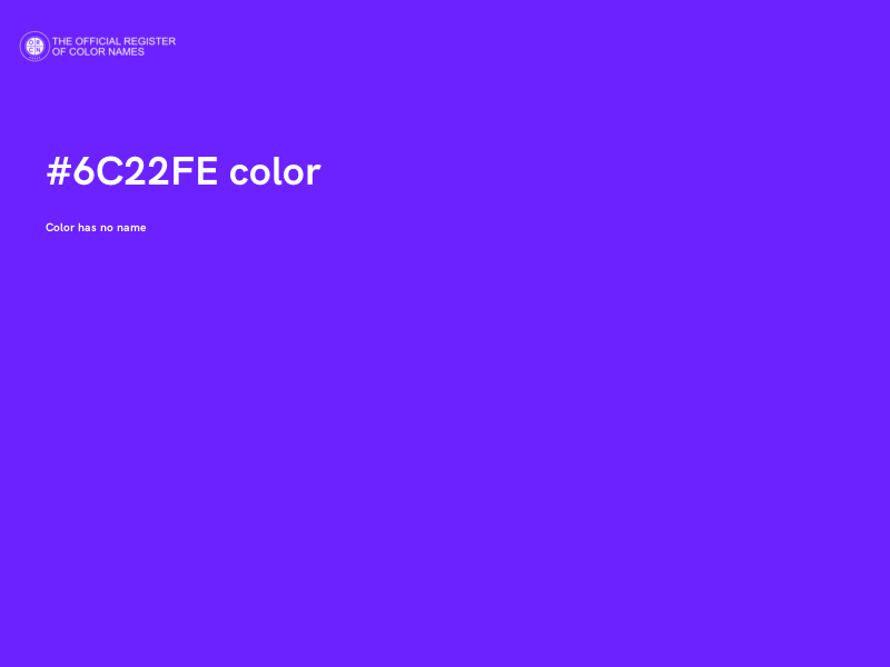 #6C22FE color image