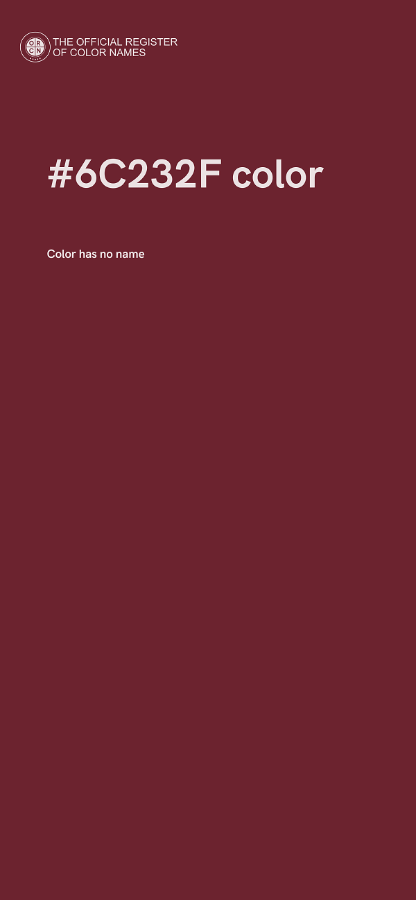 #6C232F color image