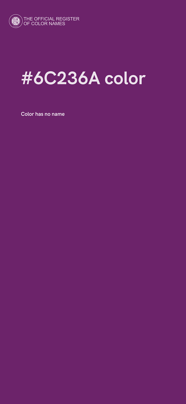 #6C236A color image