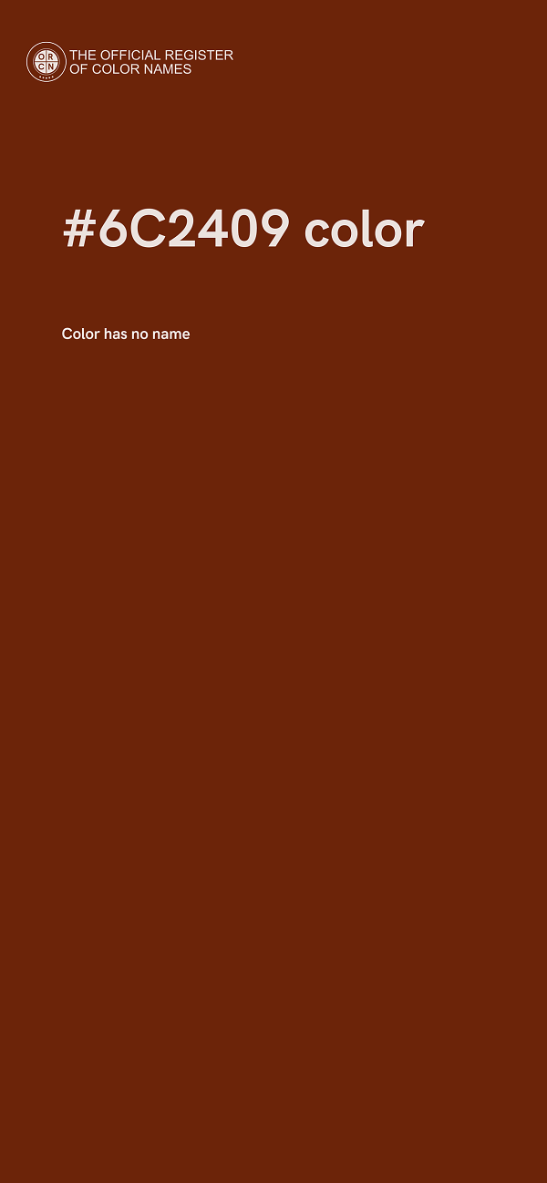 #6C2409 color image