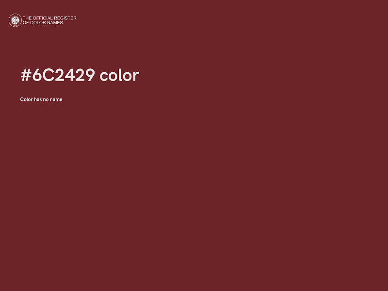 #6C2429 color image