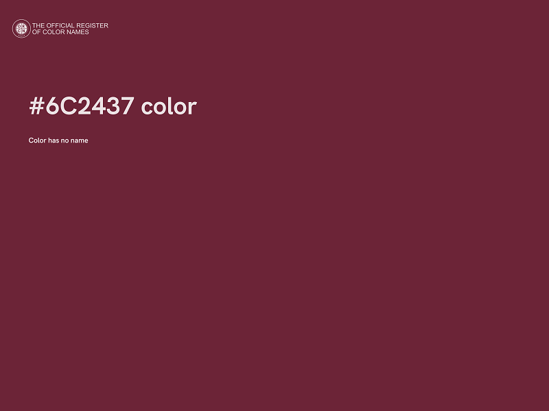 #6C2437 color image