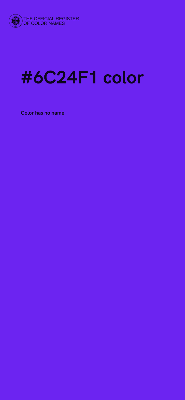 #6C24F1 color image