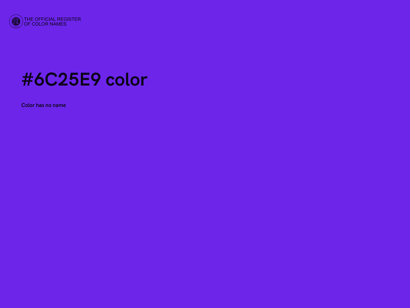 #6C25E9 color image