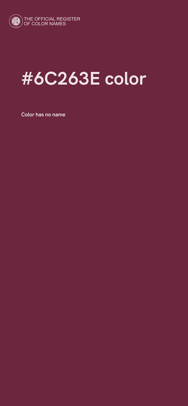 #6C263E color image