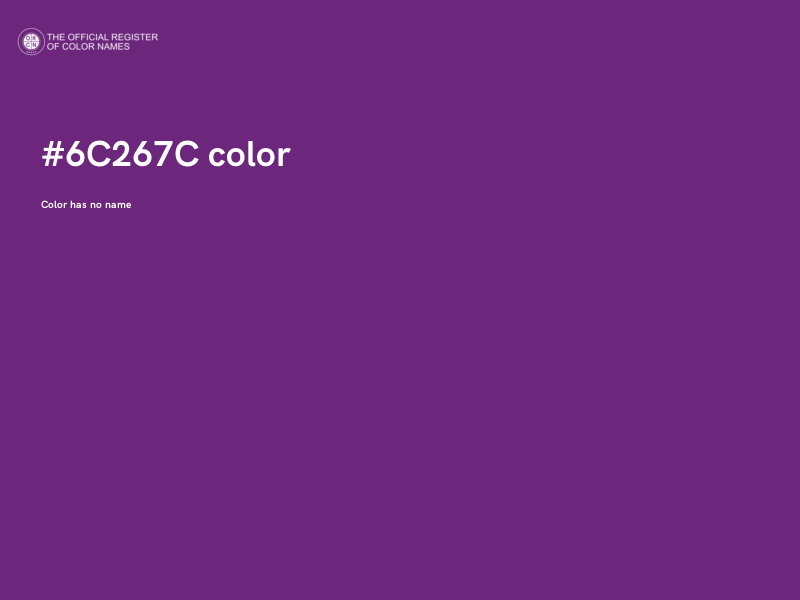 #6C267C color image