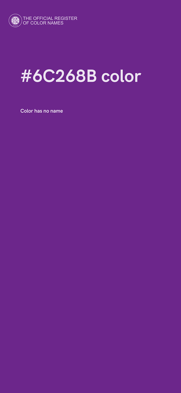 #6C268B color image