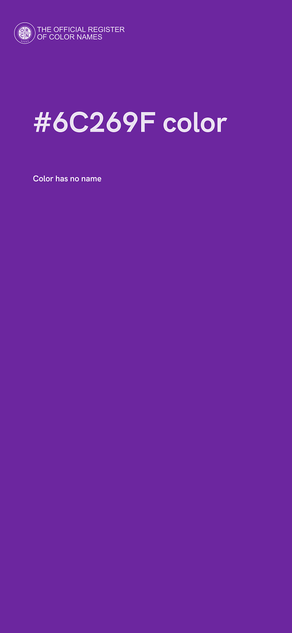 #6C269F color image