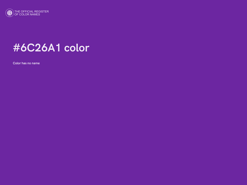 #6C26A1 color image