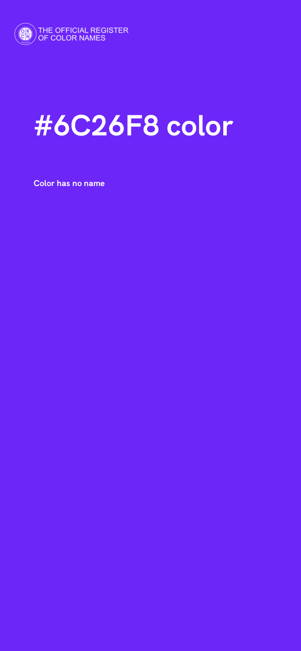 #6C26F8 color image
