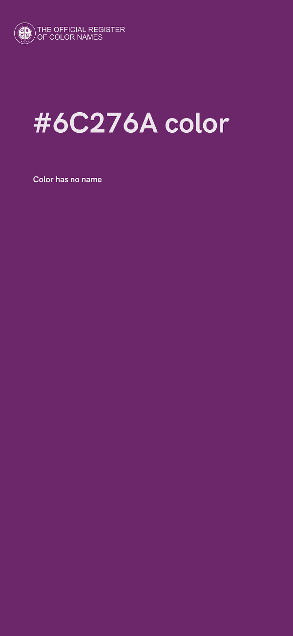 #6C276A color image