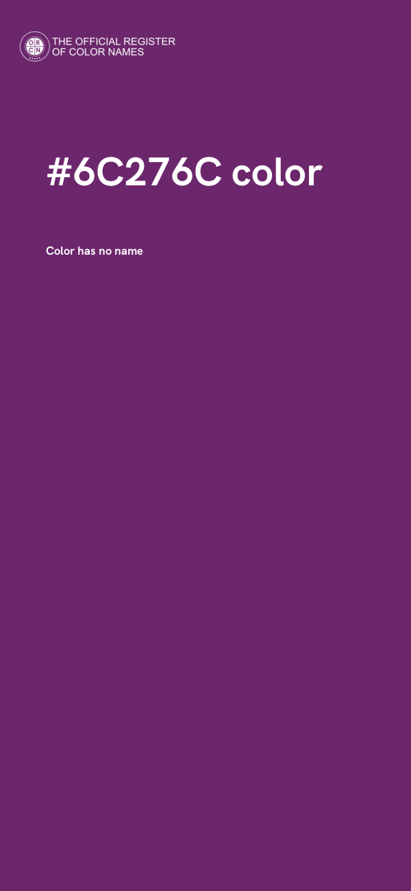 #6C276C color image