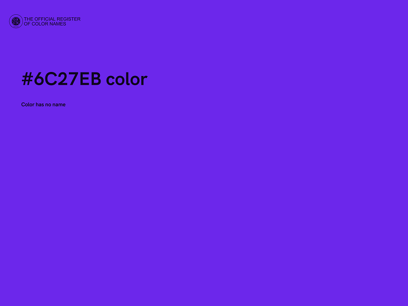 #6C27EB color image