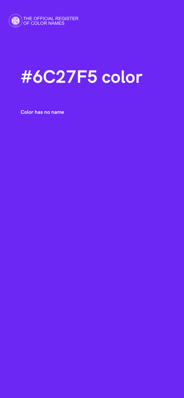 #6C27F5 color image