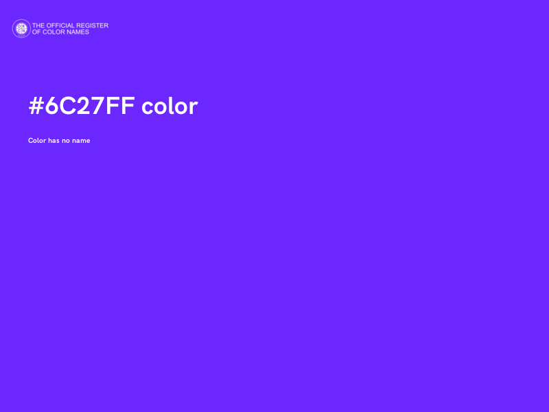 #6C27FF color image