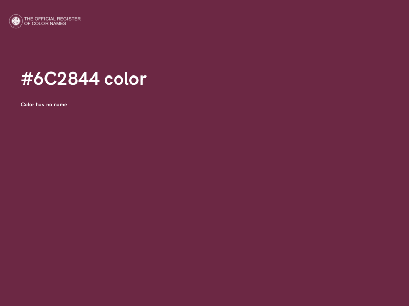 #6C2844 color image