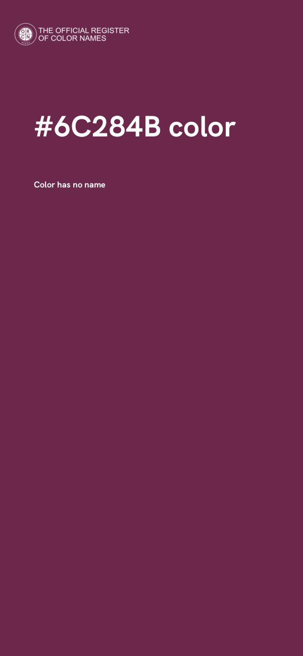#6C284B color image