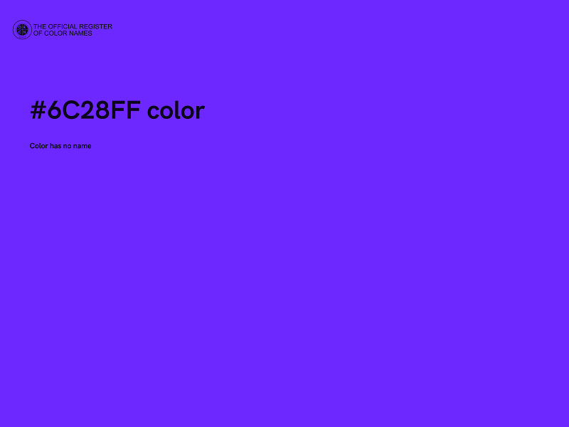 #6C28FF color image