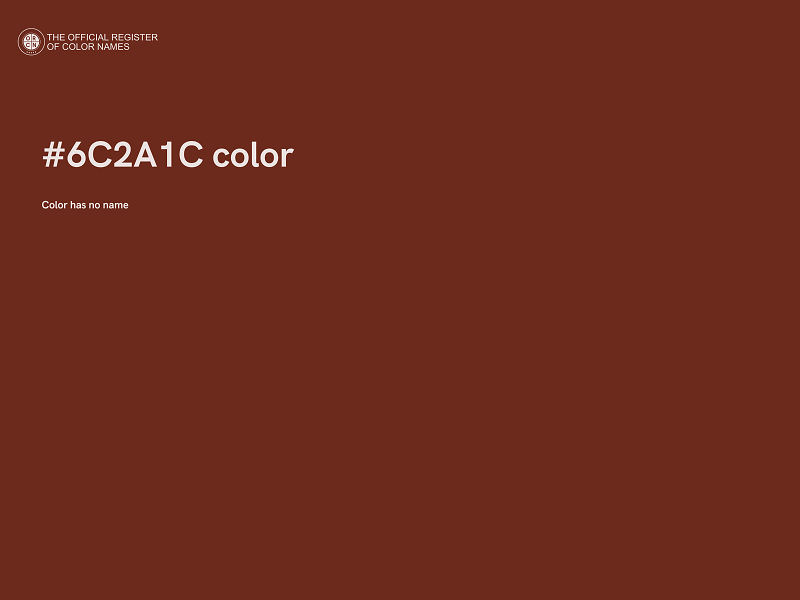 #6C2A1C color image