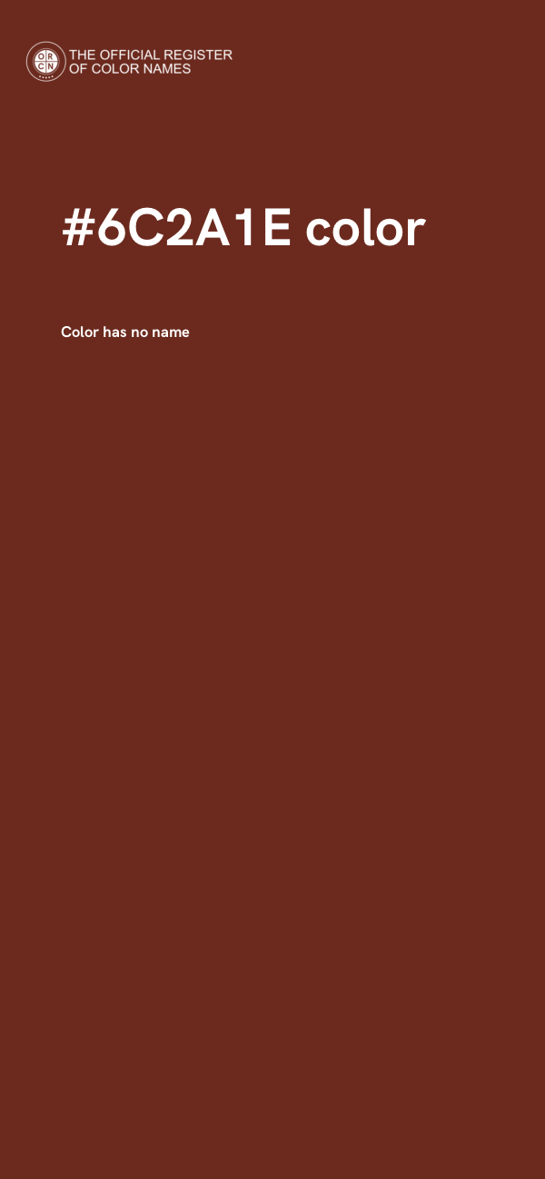 #6C2A1E color image