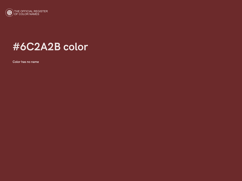 #6C2A2B color image