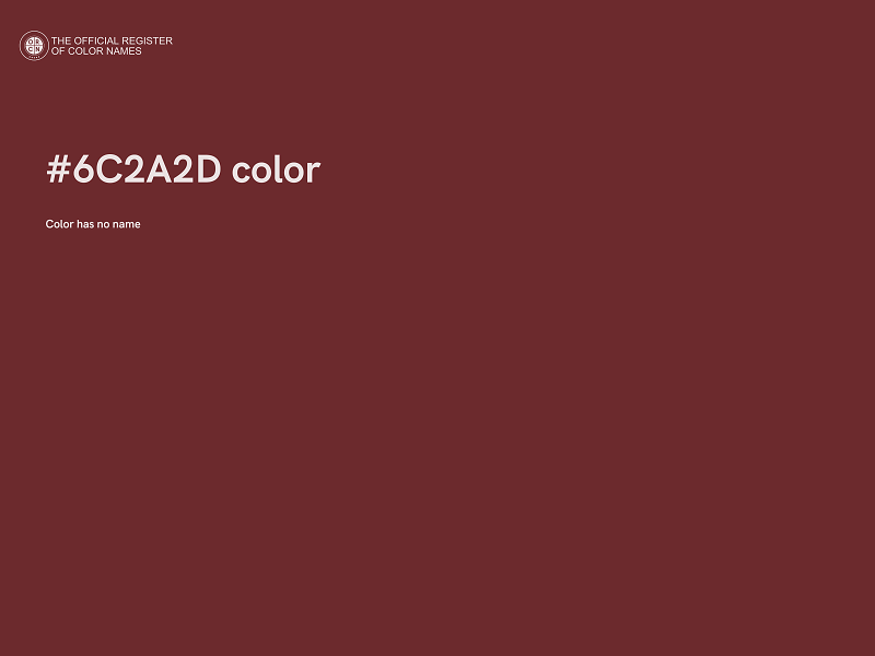 #6C2A2D color image