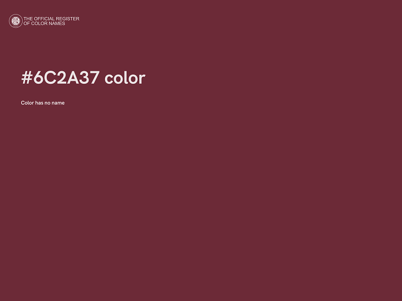 #6C2A37 color image