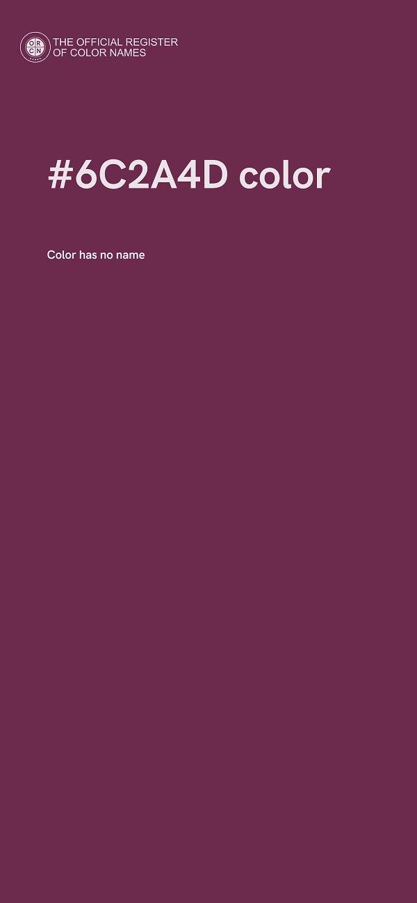 #6C2A4D color image