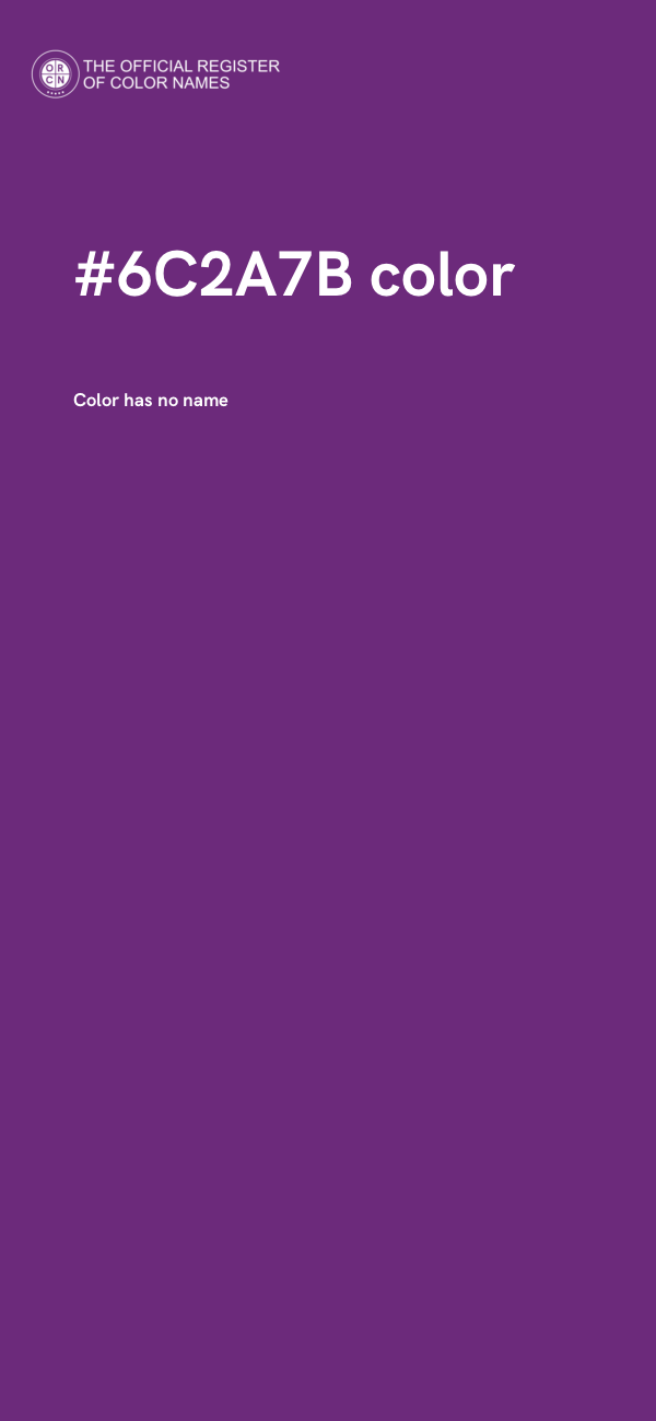#6C2A7B color image