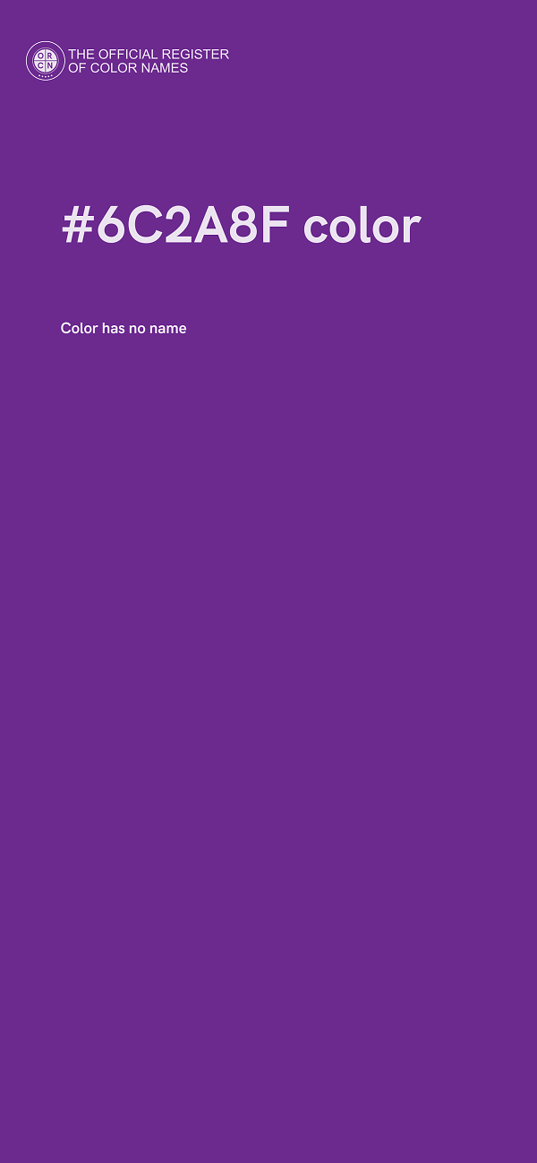 #6C2A8F color image